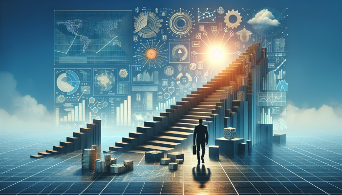 How To Make Debt Consolidation Work For You | DCL Individual setting financial goals with charts and timelines, aiming for debt-free status and an improved credit score within a budget.