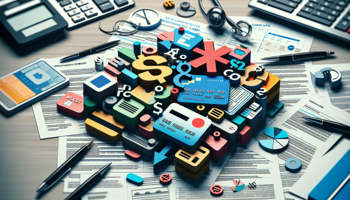 How To Make Debt Consolidation Work For You | DCL Various debts such as credit cards, loans, and medical bills merging into a single loan document.