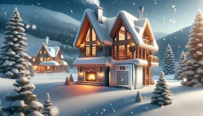 A cosy Whistler home with a well-maintained furnace, surrounded by snow, ensuring safety and efficiency.